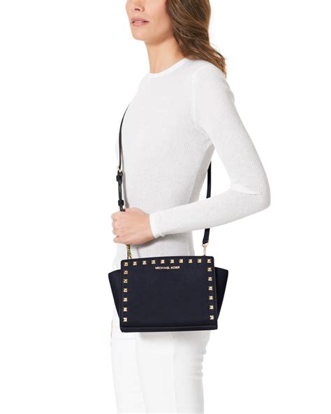 michael kors navy selma medium|Michael Kors selma medium price.